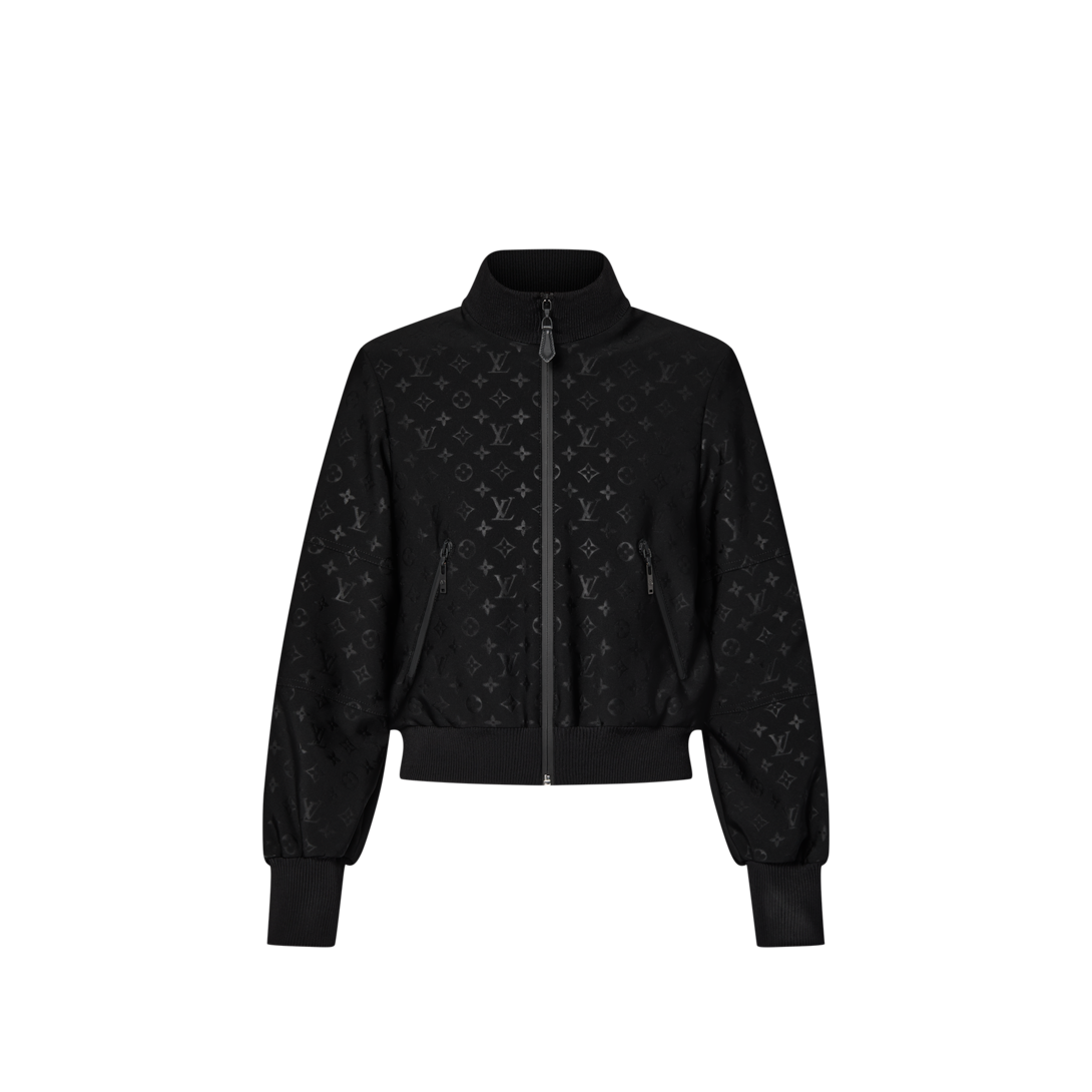 Embossed Monogram Zip-Up Jacket - Women - Ready-to-Wear | LOUIS VUITTON ®